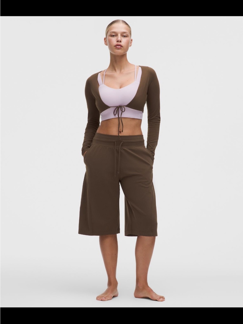 Lululemon groove Bermuda shorts -  Brown, Sz 14